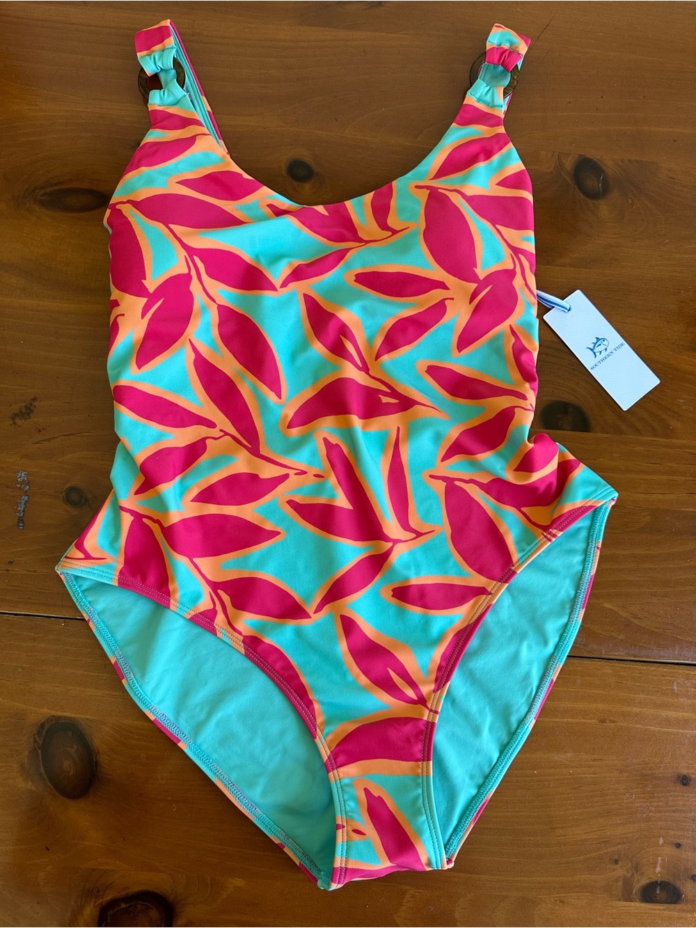 Southern Tide Garden Glory Scoop Neck One-Piece M